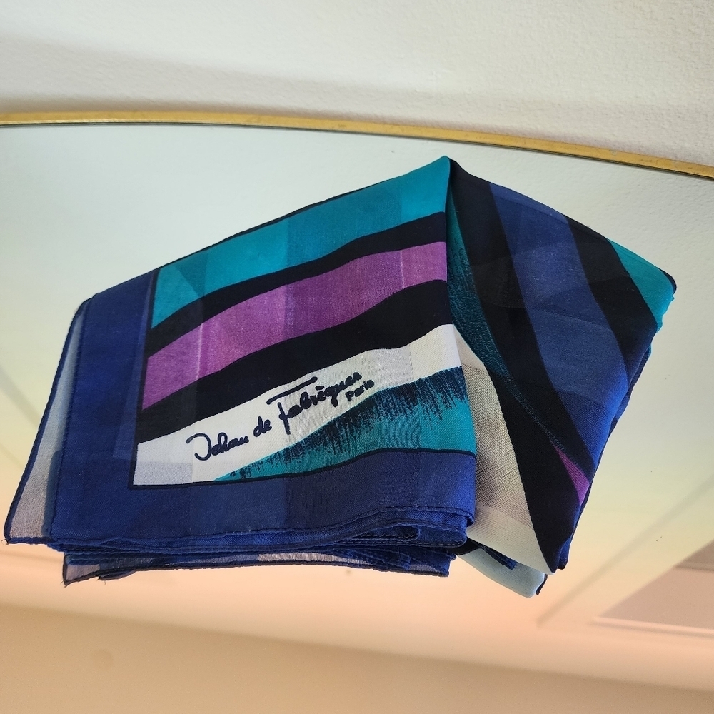 Vintage jean de fabregues Paris Square scarf